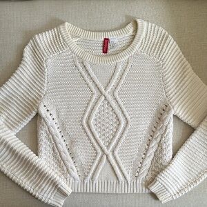 H&M Cream Cable Knit Sweater